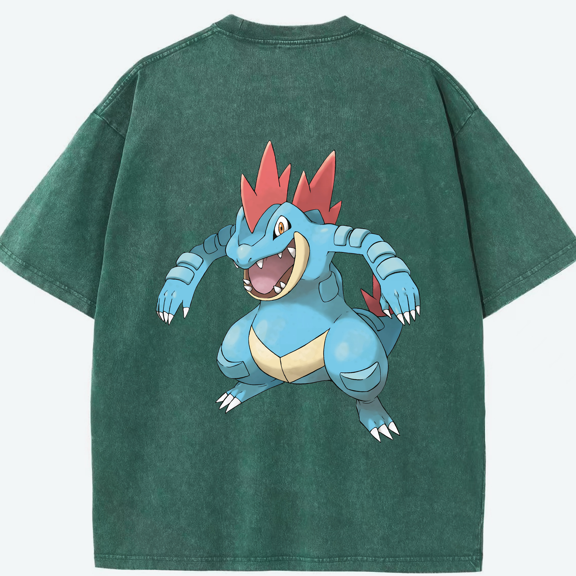 （画像用） ポケットモンスター Pokémon 綿100% ヴィンテージ風 半袖Tシャツ（背面プリント）